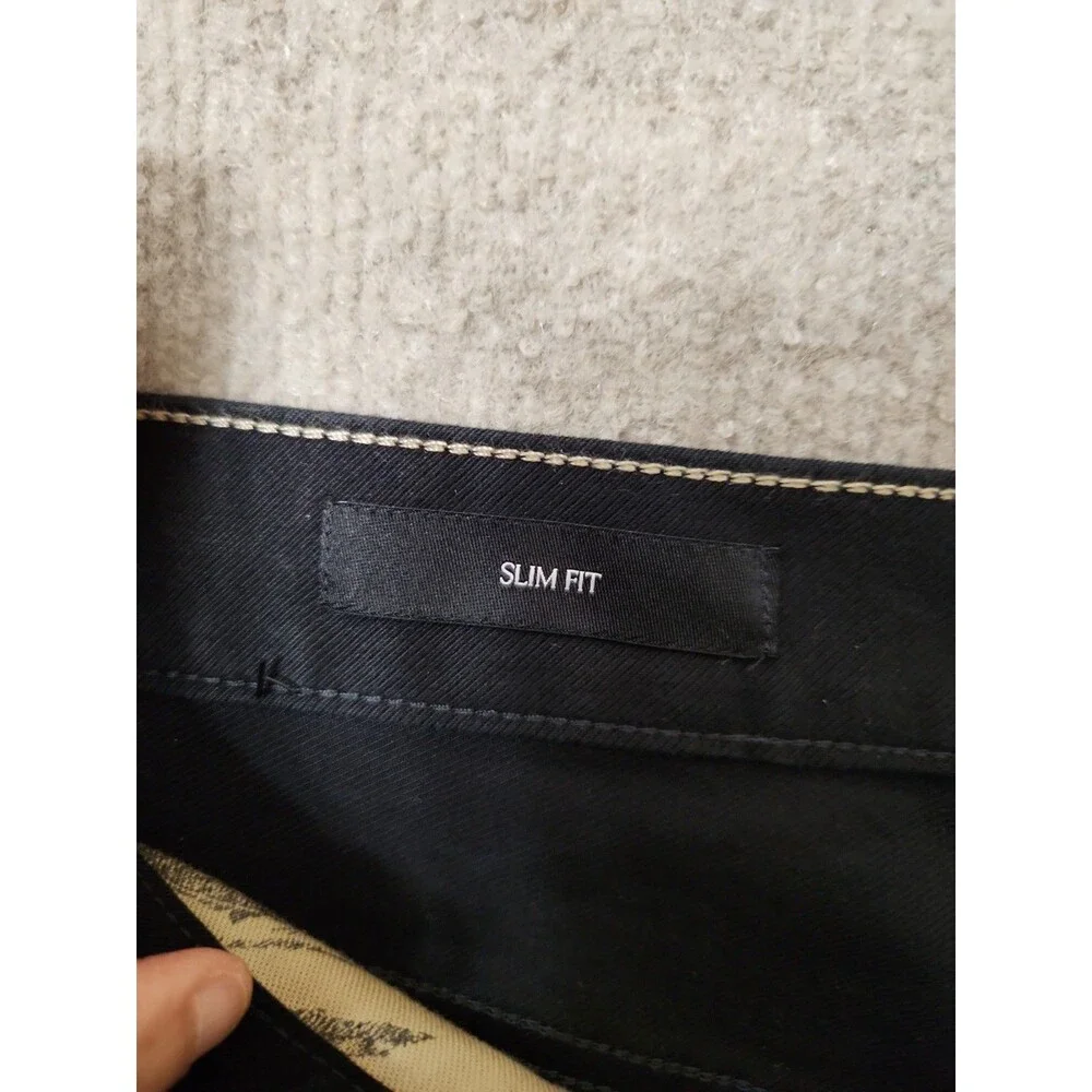 Banana Republic Slim Traveler Pants Mens 32x30 Black Stretch